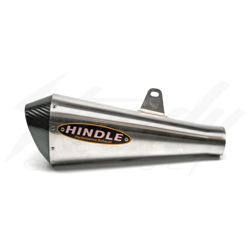 Hindle Stainless EVO Megaphone Full Exhaust System - Honda Grom 125 (2022+) - Stainless Steel Megaphone w/ Carbon Tip - Image 3