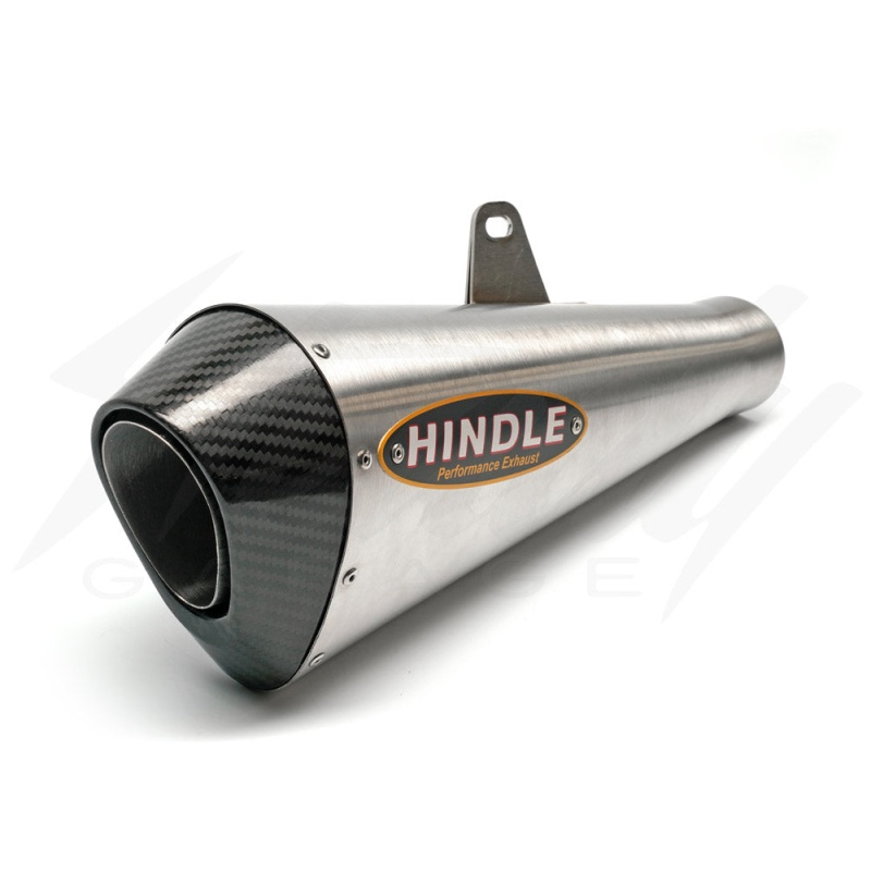 Hindle Stainless EVO Megaphone Full Exhaust System - Honda Grom 125 (2022+) - Stainless Steel Megaphone w/ Carbon Tip - Image 4