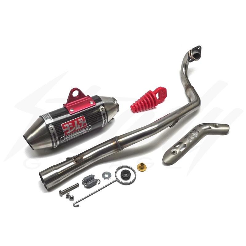 Yoshimura RS-2 Stainless With Carbon Muffler Full Exhaust - Honda CRF110F (2013-2018) - Image 4