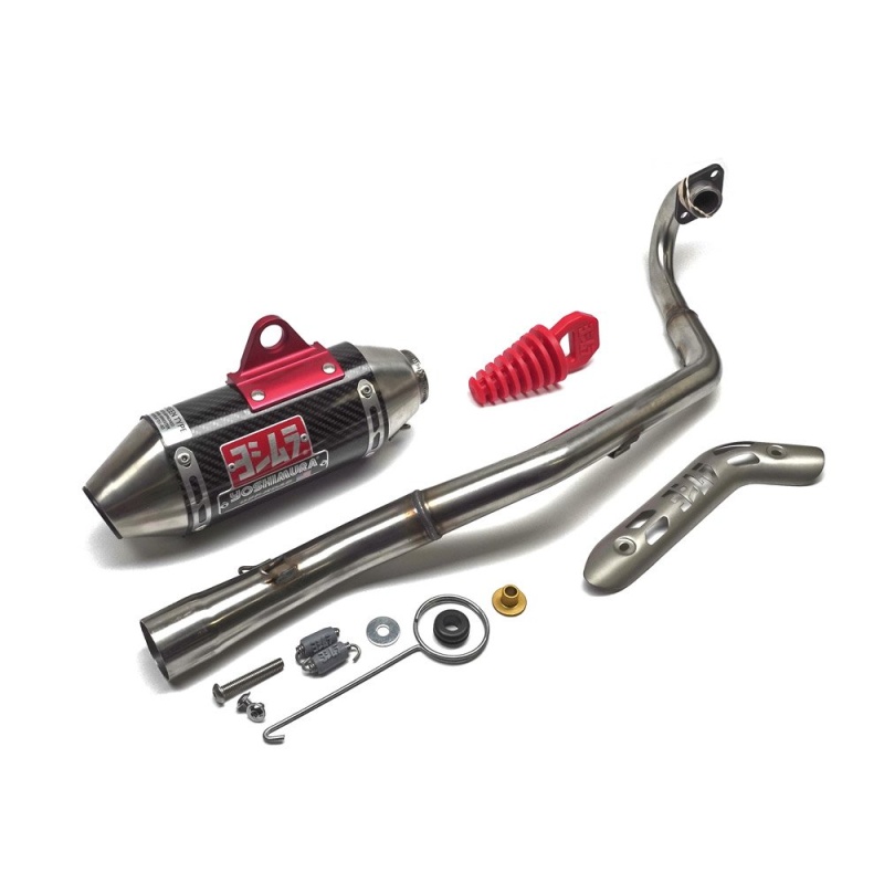 Yoshimura RS-2 Stainless With Carbon Muffler Full Exhaust - Honda CRF110F (2013-2018)