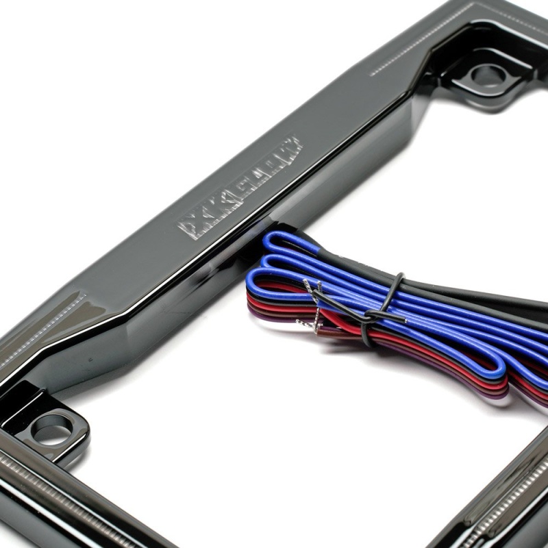 XK GLOW MOTORCYCLE LED LICENSE PLATE FRAME WITH RUNNING TURN AND BRAKE - Image 3