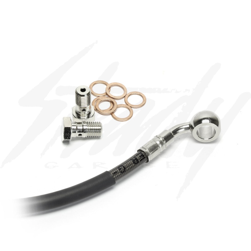 Galfer Racing SS Braided Front Brake Line -Honda Grom 125 (NON ABS) + 4" - Image 4