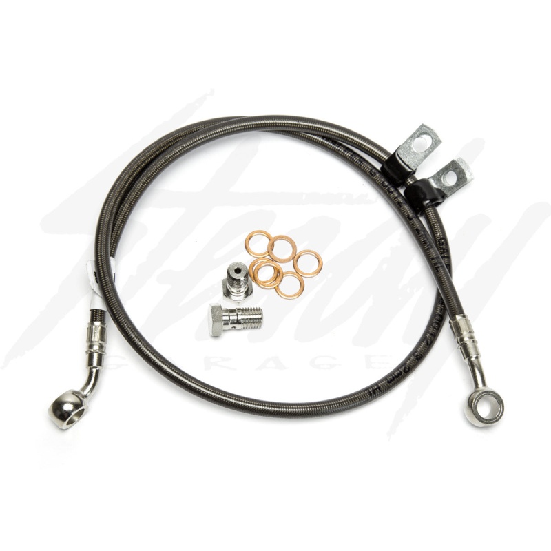 Galfer Racing SS Braided Front Brake Line -Honda Grom 125 (NON ABS) + 4" - Image 3