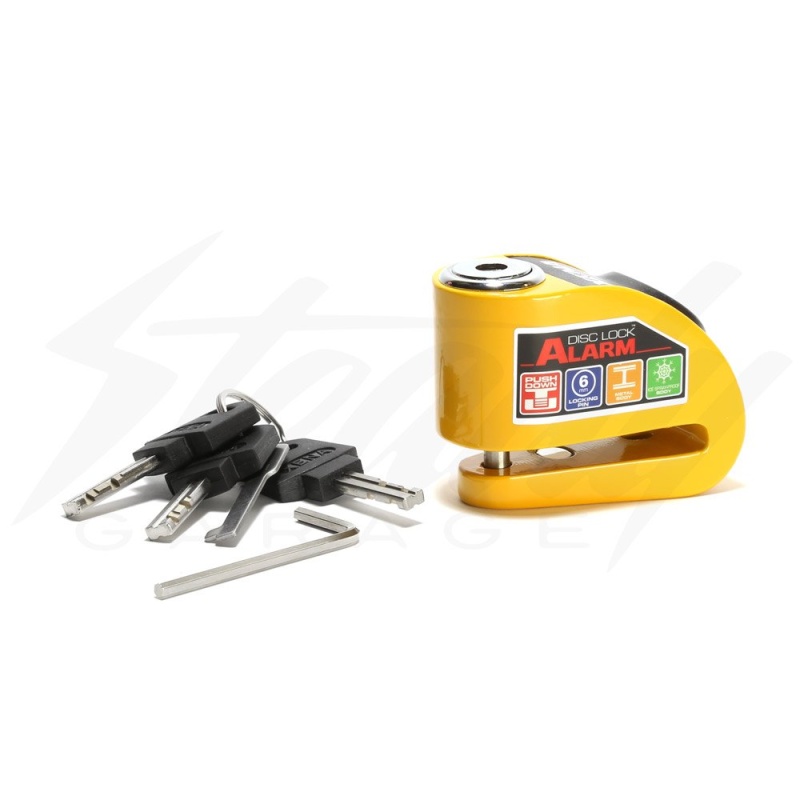 Xena XX-6 Disc Lock with Alarm - Yellow - Image 5