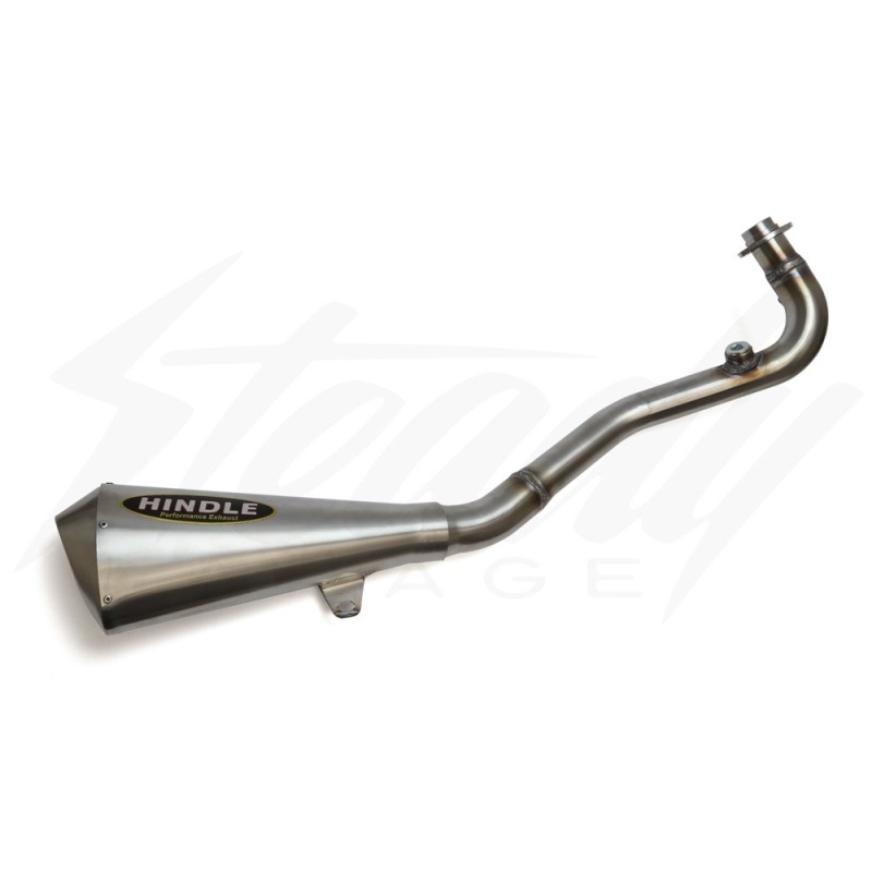 Hindle Stainless EVO Megaphone Full Exhaust System - Kawasaki Z125 Pro (ALL YEARS) - Image 6