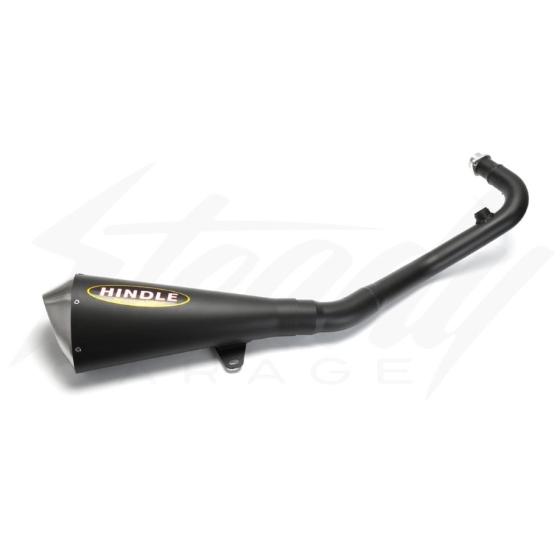 Hindle Black Ceramic EVO Megaphone Full Exhaust System - Kawasaki Z125 Pro (ALL YEARS) - Image 6