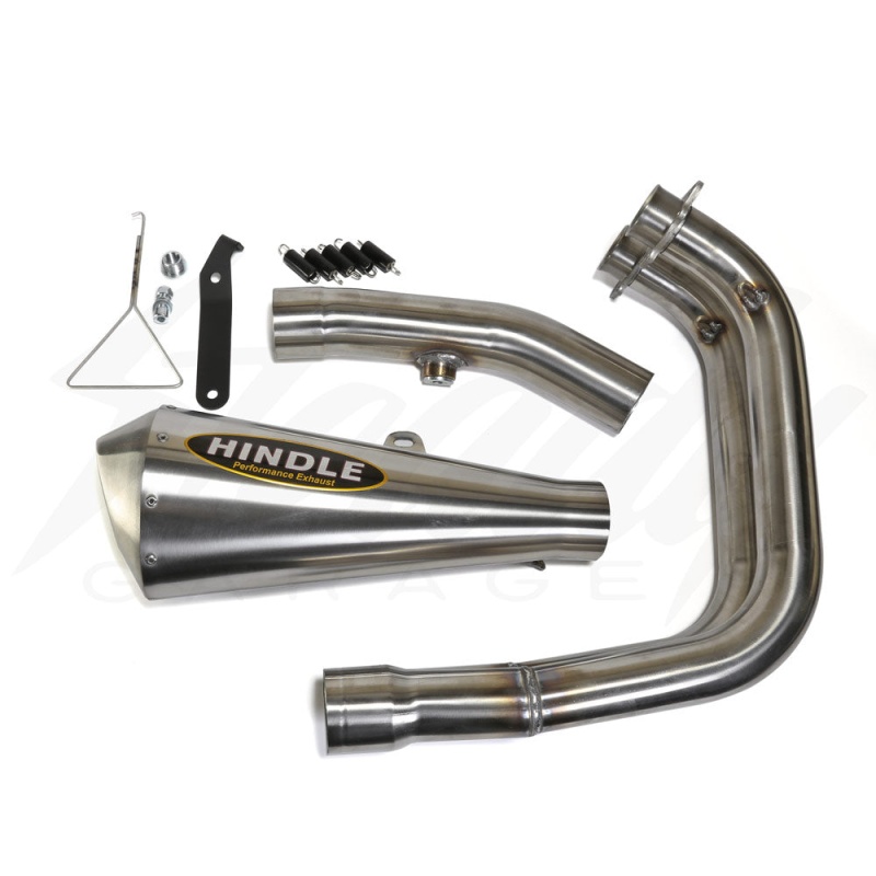 HINDLE STAINLESS EVO MEGAPHONE FULL EXHAUST SYSTEM - YAMAHA R3 (2015-2017) - STAINLESS STEEL - Image 2