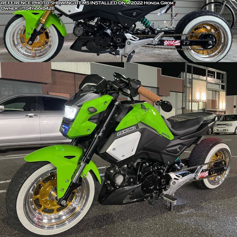 Chimera Engineering Wheels VIP 3PC Modular Rims - 12x6 + 12x4 - Honda Grom 125, Monkey 125 (ALL YEARS) - Image 2