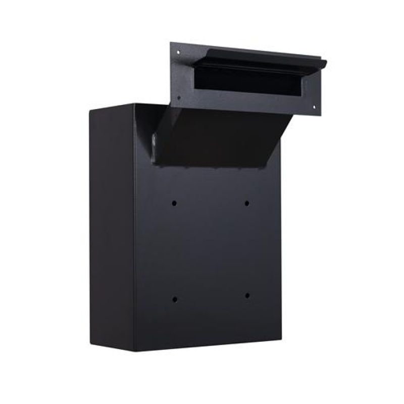 Protex WDC-160-Black Wall-Mount Locking Drop Box with Chute - Image 3