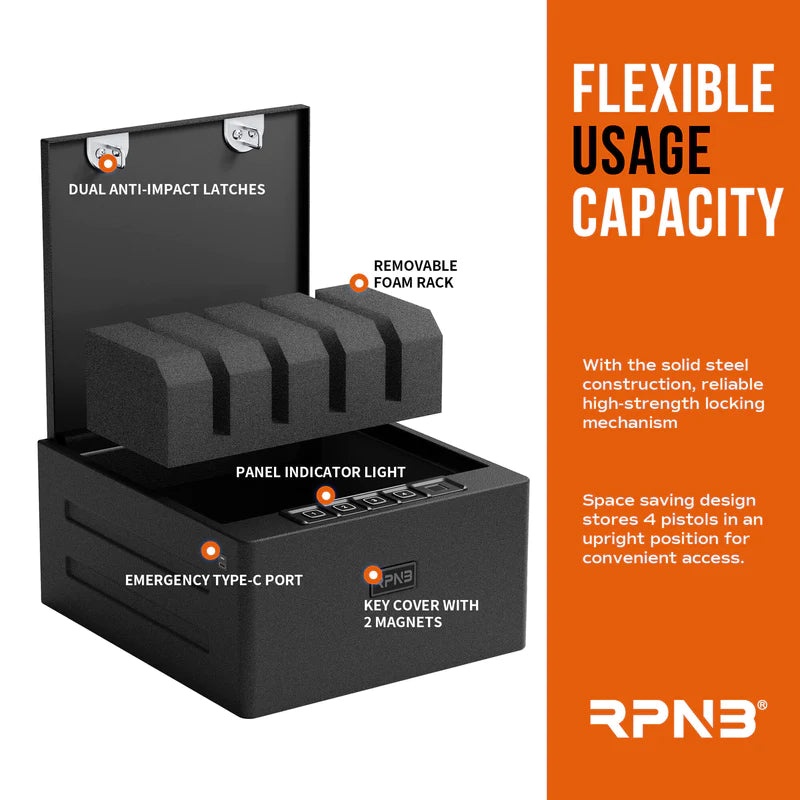 RPNB RP2016 Biometric High Capacity Four Handgun Safe - Image 6