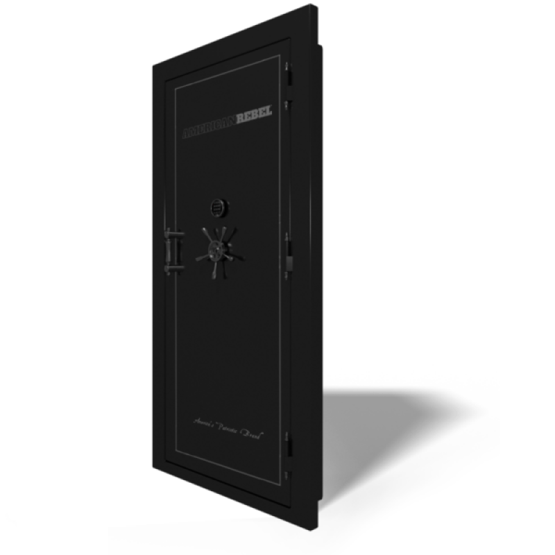 American Rebel AR-VO Black Smoke Outward Swing Vault Door with Digital Lock (84" H x 42" W)