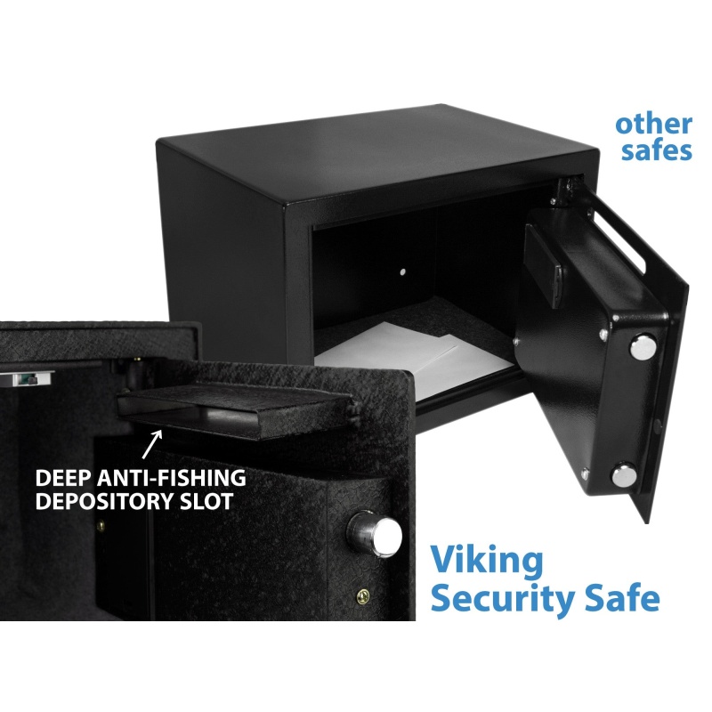 Viking VS-25DBL Small Depository Biometric Fingerprint Safe - Image 8