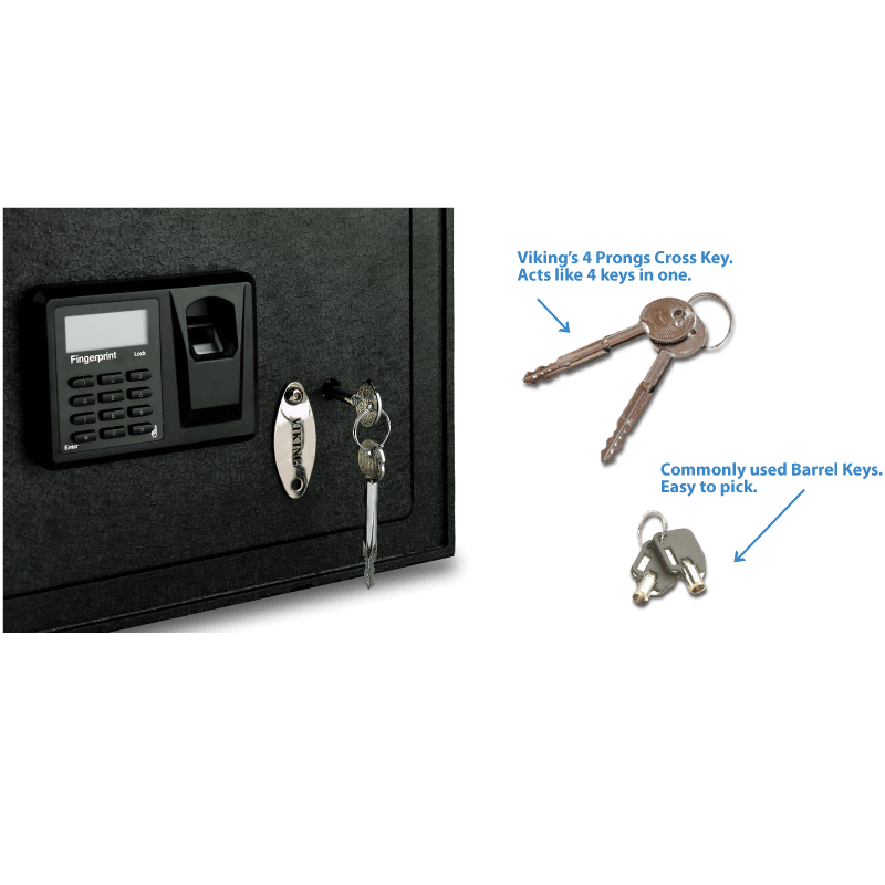 Viking VS-12BL Biometric Wall Mounted Safe - Image 7