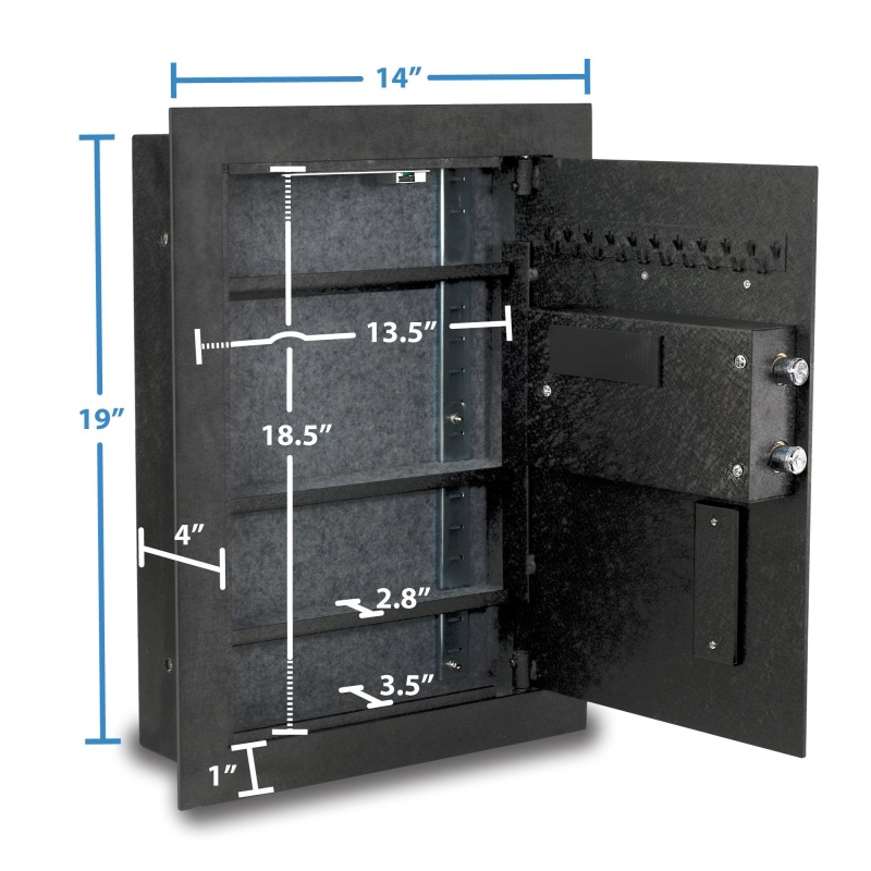 Viking VS-52BLX Hidden in Wall Safe Biometric Safe - Image 9