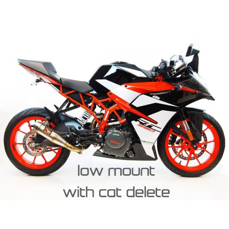 Competition Werkes GP Low Mount Slip On Exhaust for 2017+ KTM RC Duke 390 - Image 2